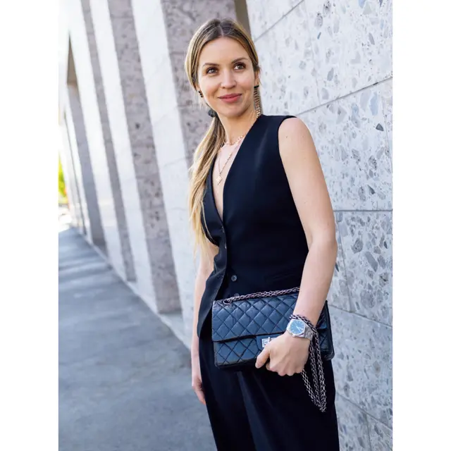 海外おしゃれマダムのジュエリーコーデ　ミラノマダム