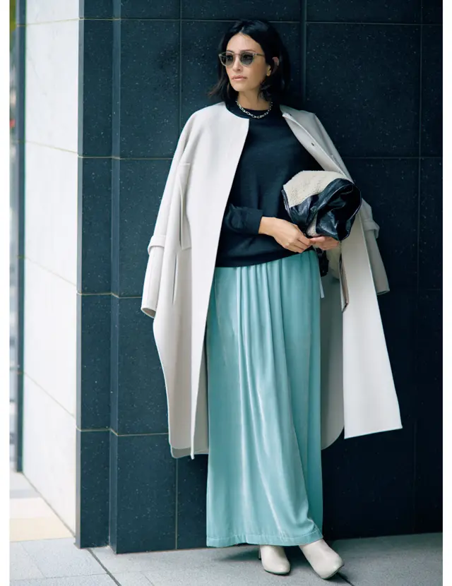 アンスクリアのロングスカートのRINA