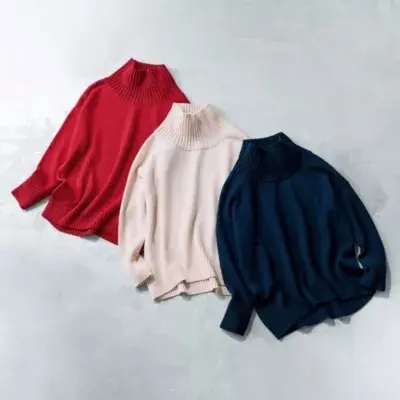 E by eclat  ボトルネックニット ￥17,600