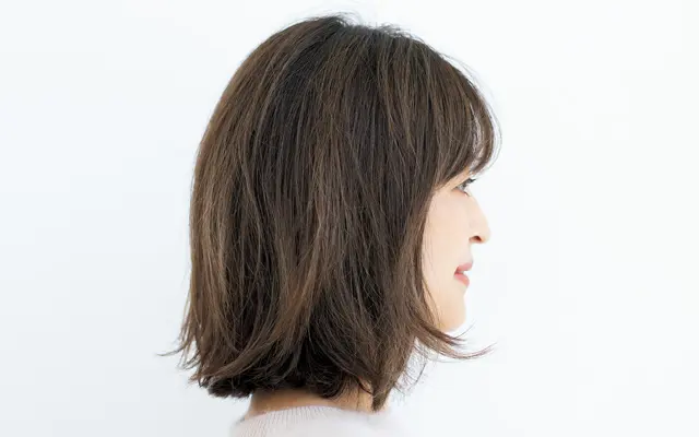 先細りカットテクで洗練された印象のボブに【服映えボブ】