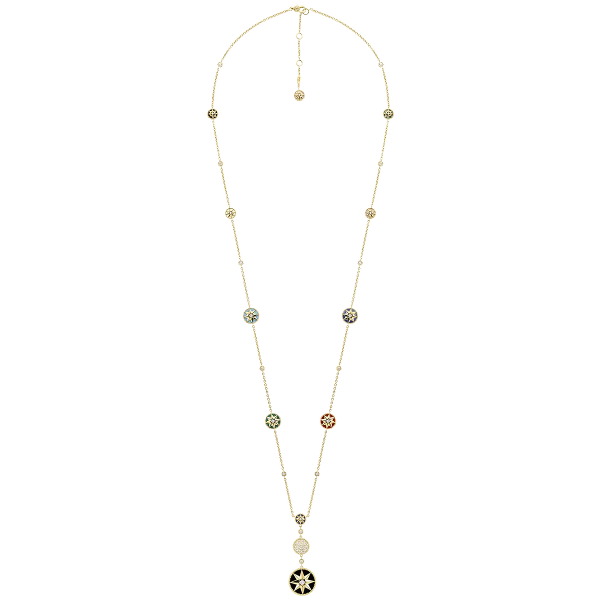 DIOR「ローズ デ ヴァン」ネックレス ピンク