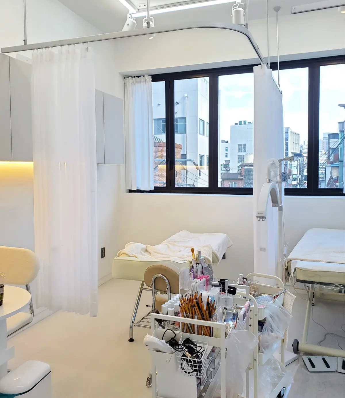 施術場所はこんな感じ。(許可を頂き撮影)