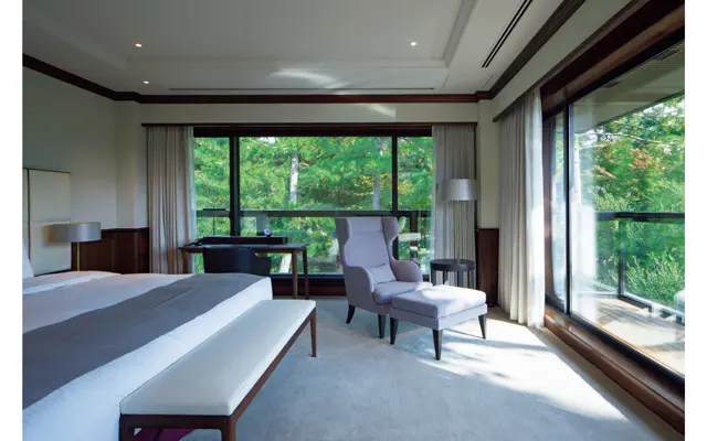 古都の景観を間近にするスイート