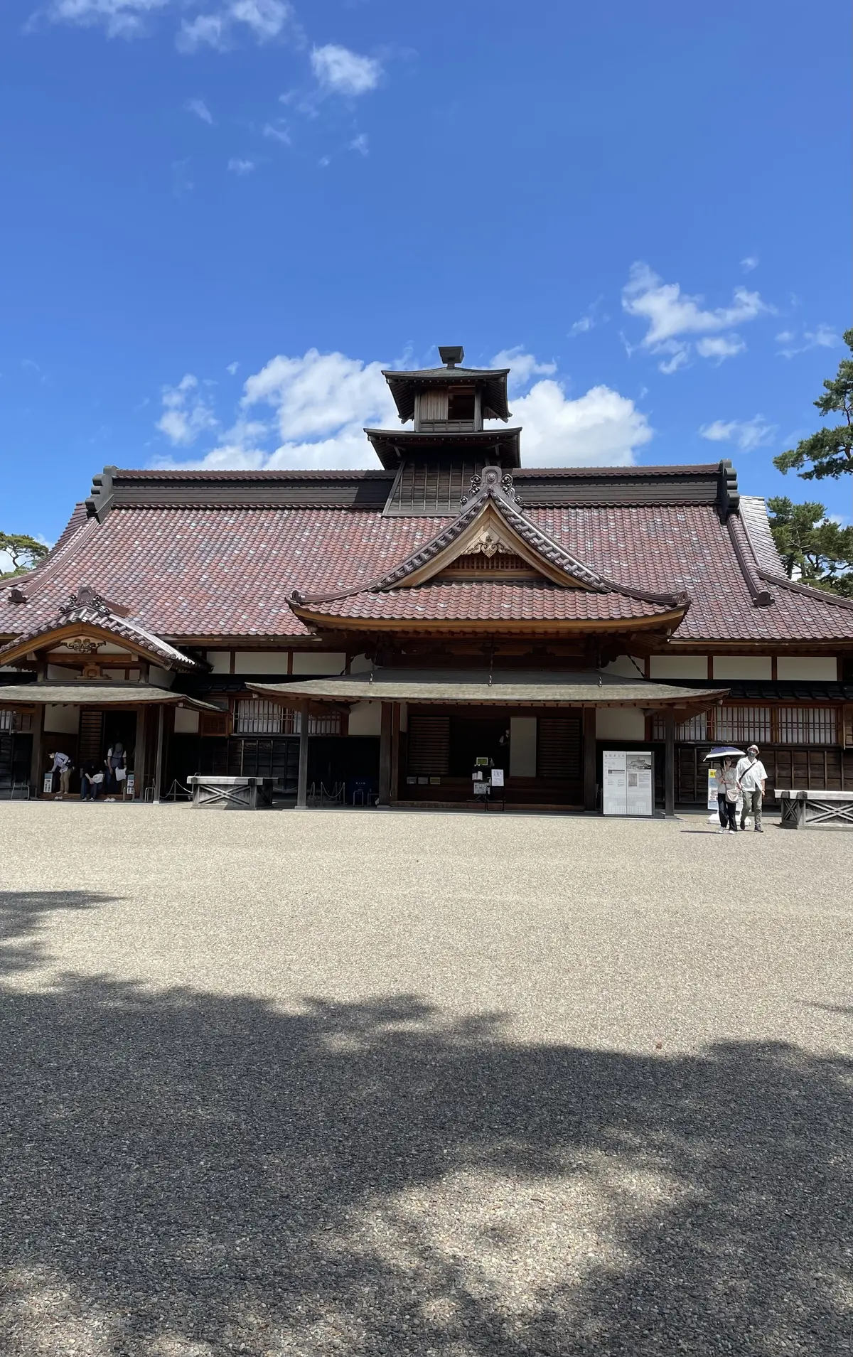 北海道、函館、五稜郭、建築物、和風、和風建築、奉行所、再建、再現、晴れ、晴天