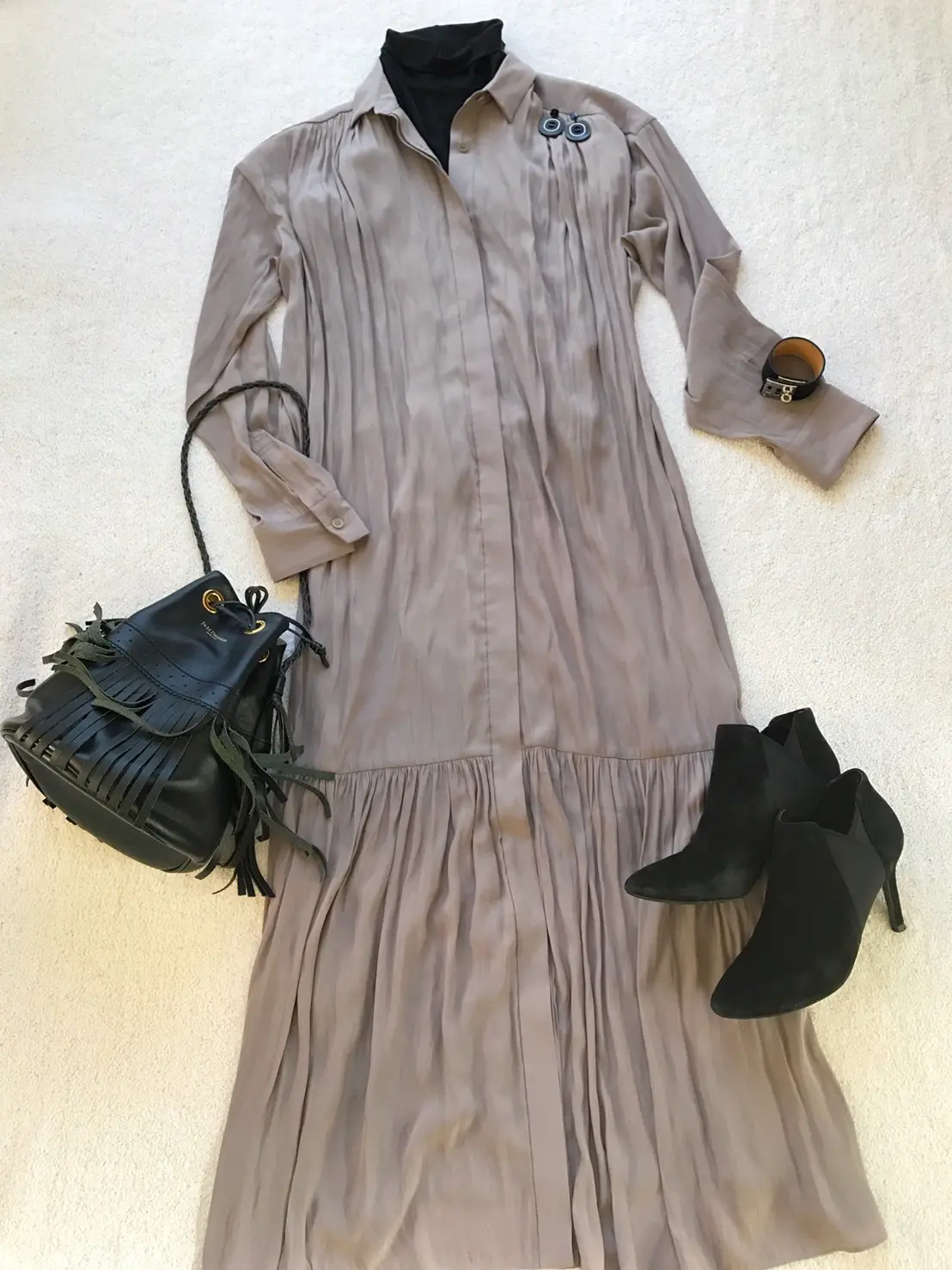 とろみワンピと白ブーツでマンネリ脱却♪の画像_1