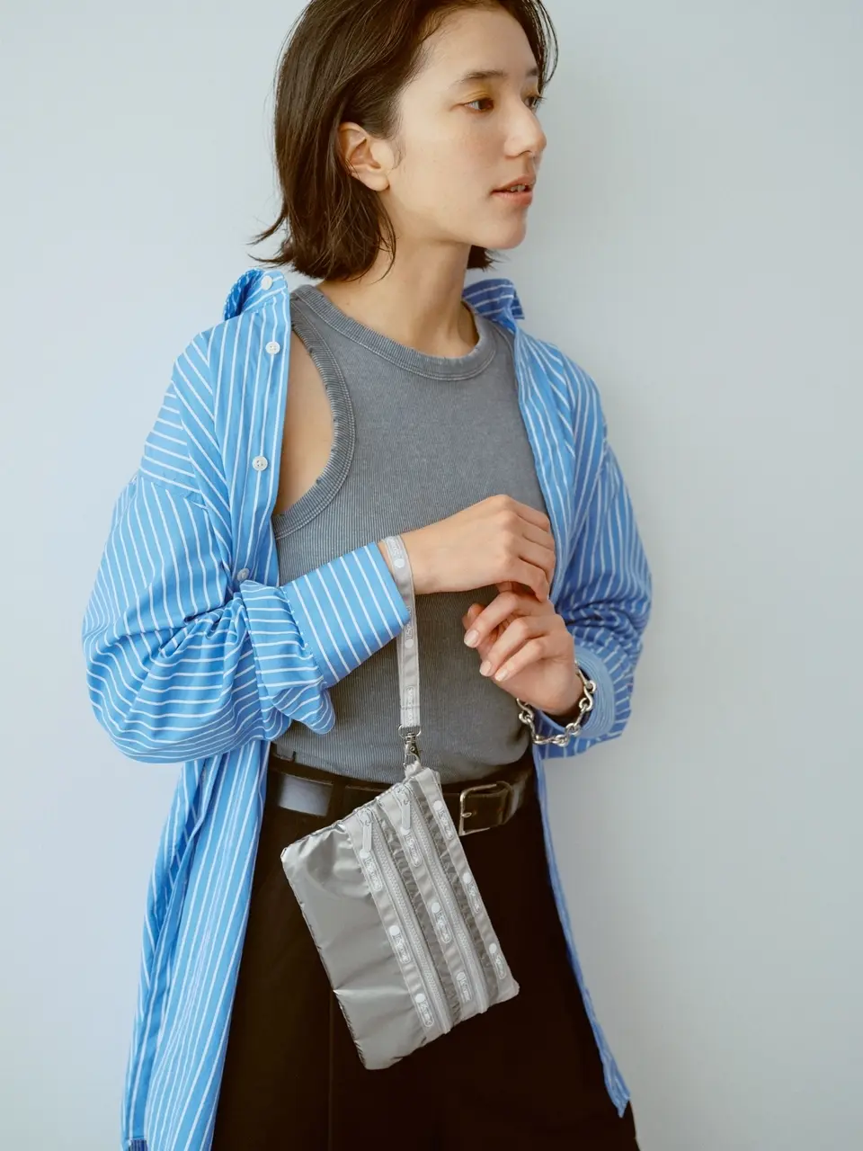 ひとりっぷ×LeSportsac レスポートサック コラボ　ジップポーチセット　モデル