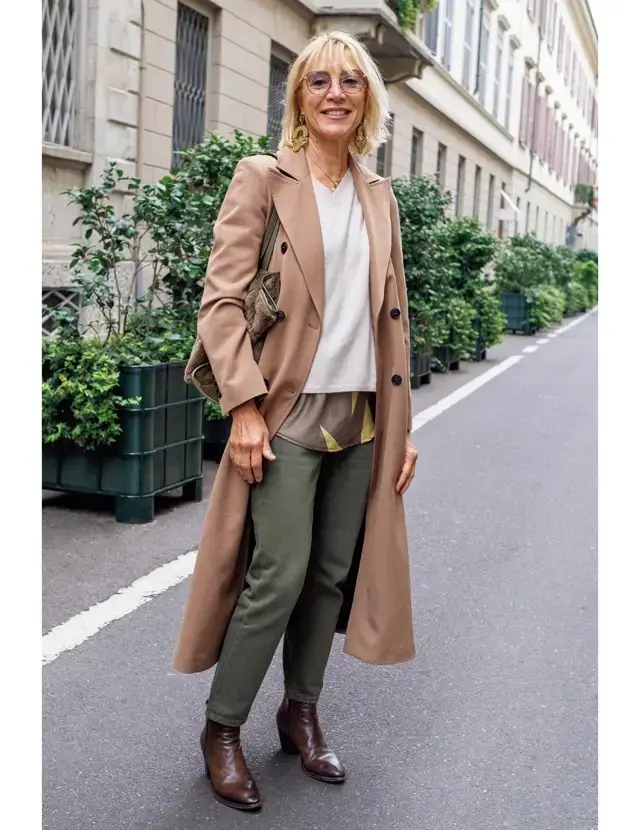 シンプル&マスキュリンなコートで色気を引き出す！ミラノマダムのおしゃれSNAP