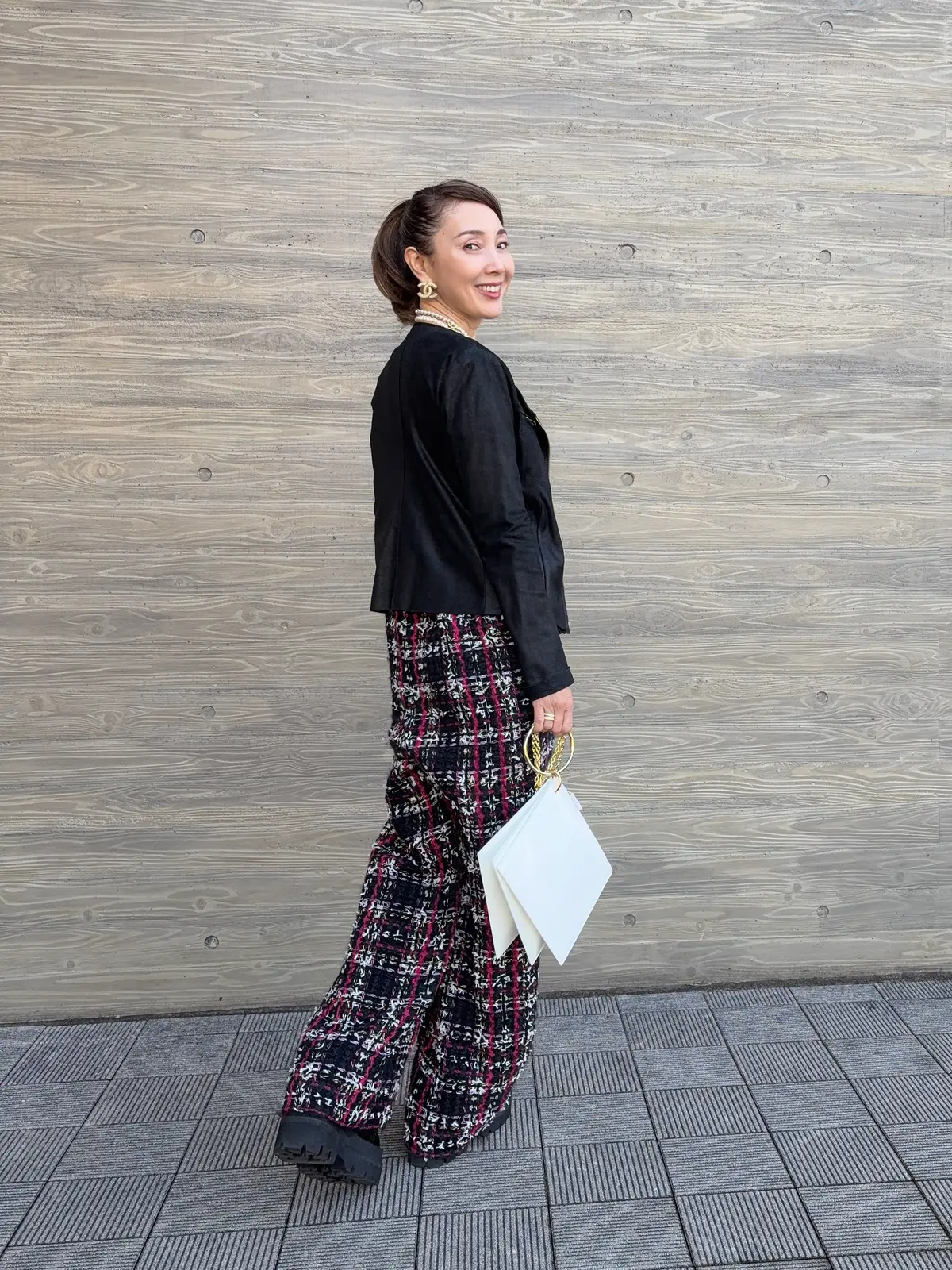 パール×シャネル×ツイード  50代女性の画像_4