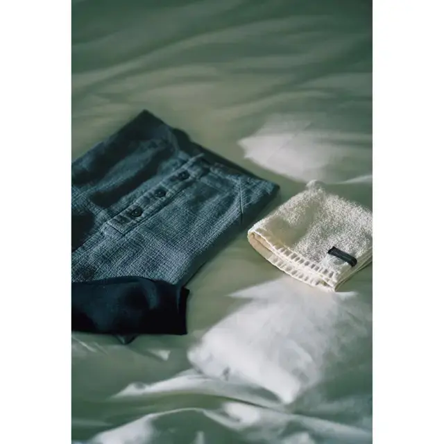 ルームウエアもタオル類も、すべて肌に優しいオーガニックコットンを使用