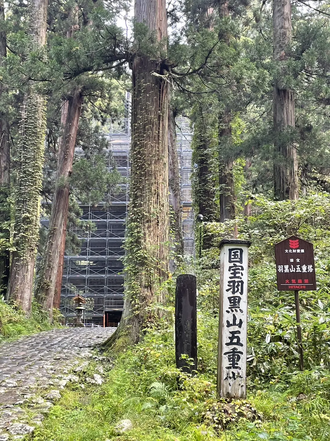 国宝　羽黒山五重塔