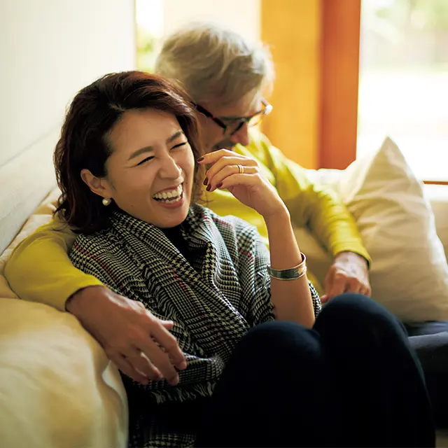 大草直子の休日ファッションコーデ　自宅でくつろぐときのコーデ