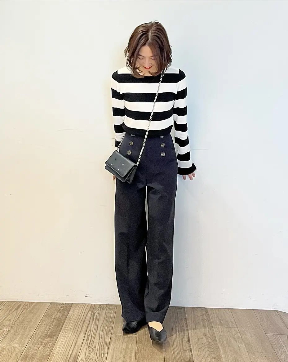 太めボーダーでミロ展へ★の画像_5