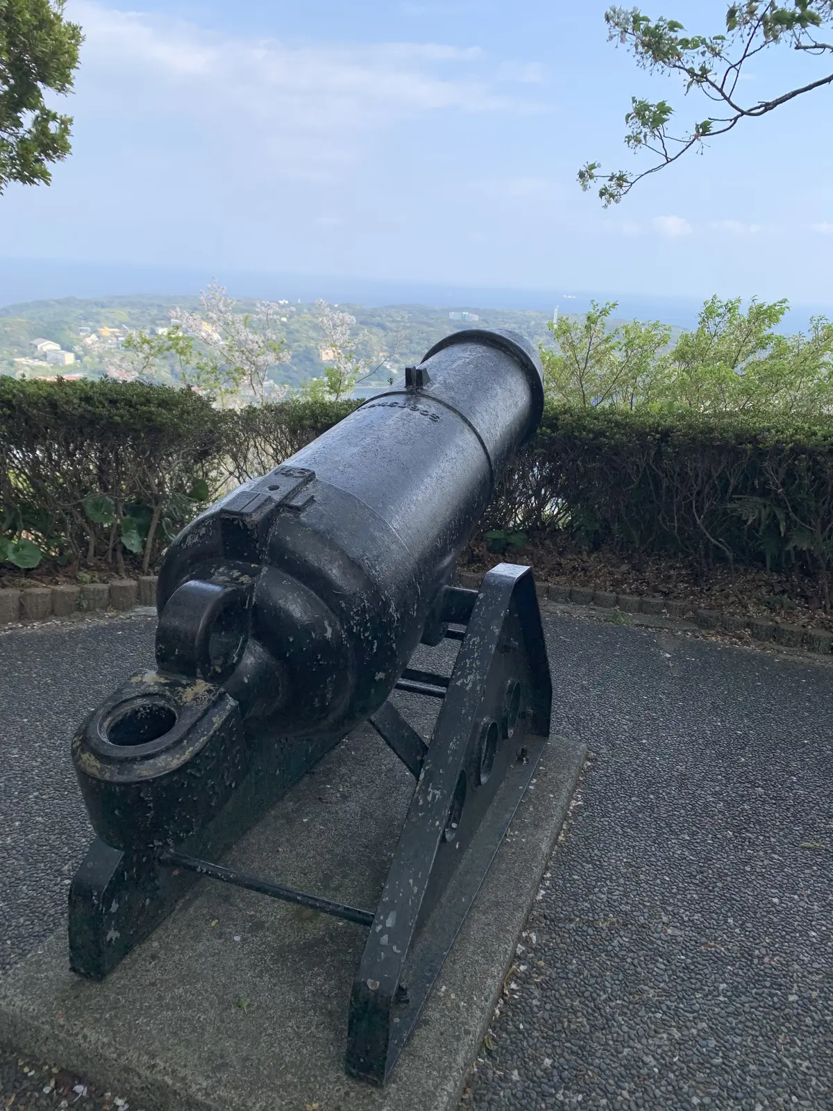 黒船展望台にある大砲