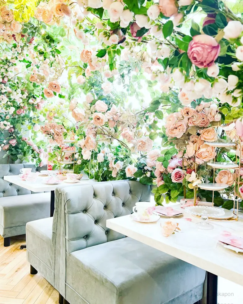 【東京デート】ローズ🌹香るアフタヌーンテの画像_8