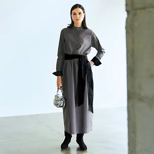 CHIEKO＋×eclat 【三尋木奈保さんコラボ】ウエストベルトバンドカラードレス ￥39,800