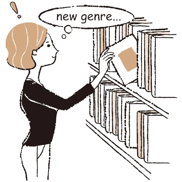 本屋さんで本をチェック