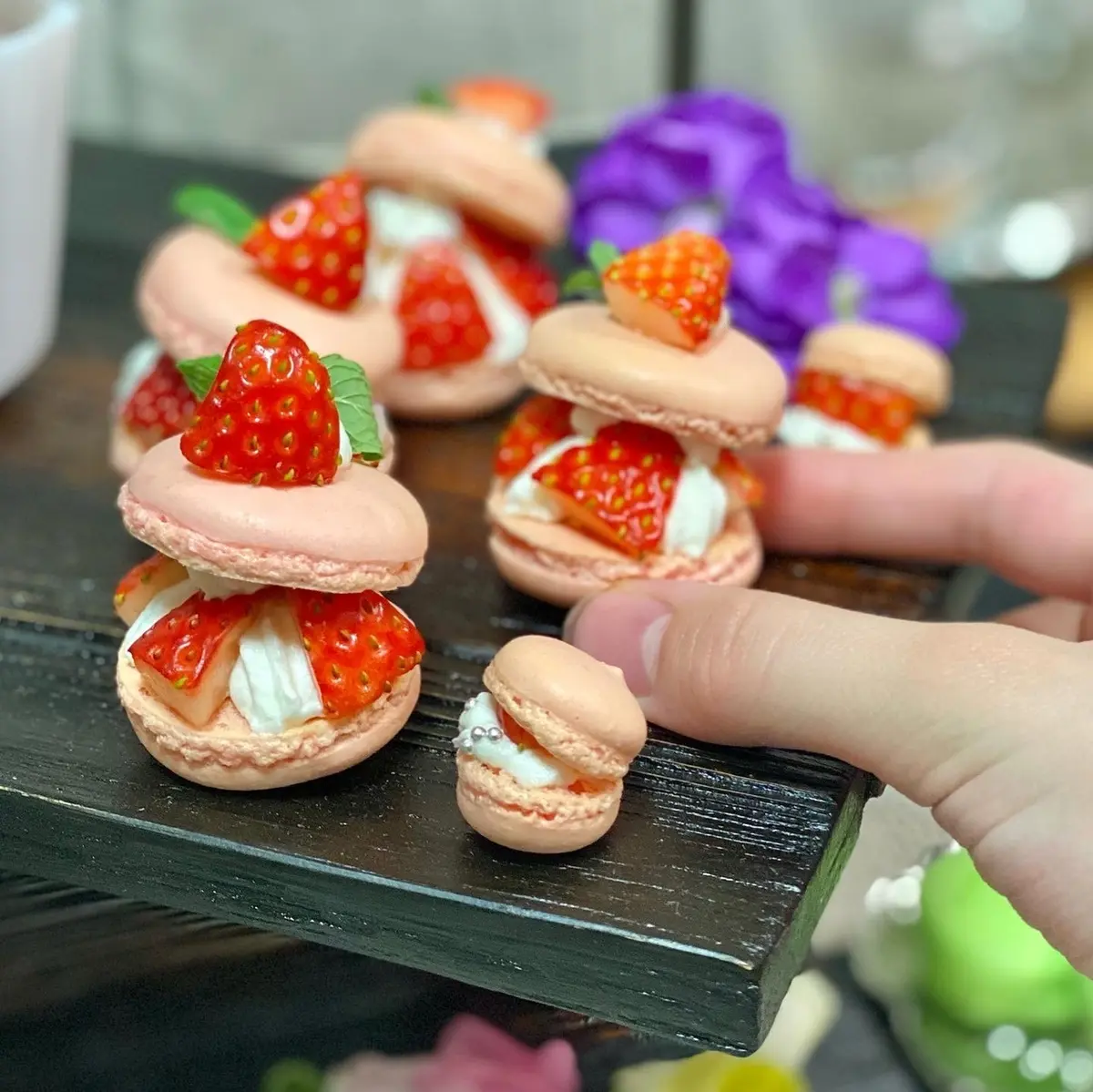 いちごのマカロン②