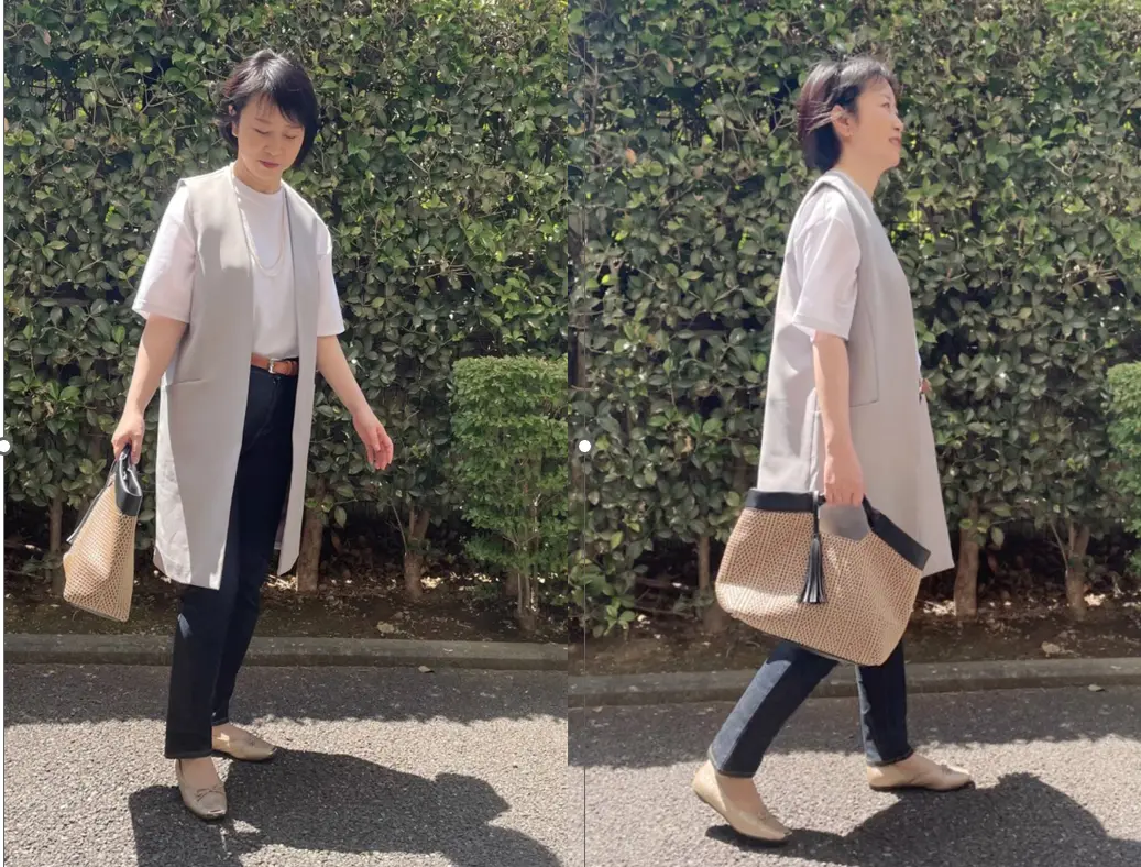 着回し中のGUドライワイド白Tシャツ ＋の画像_1