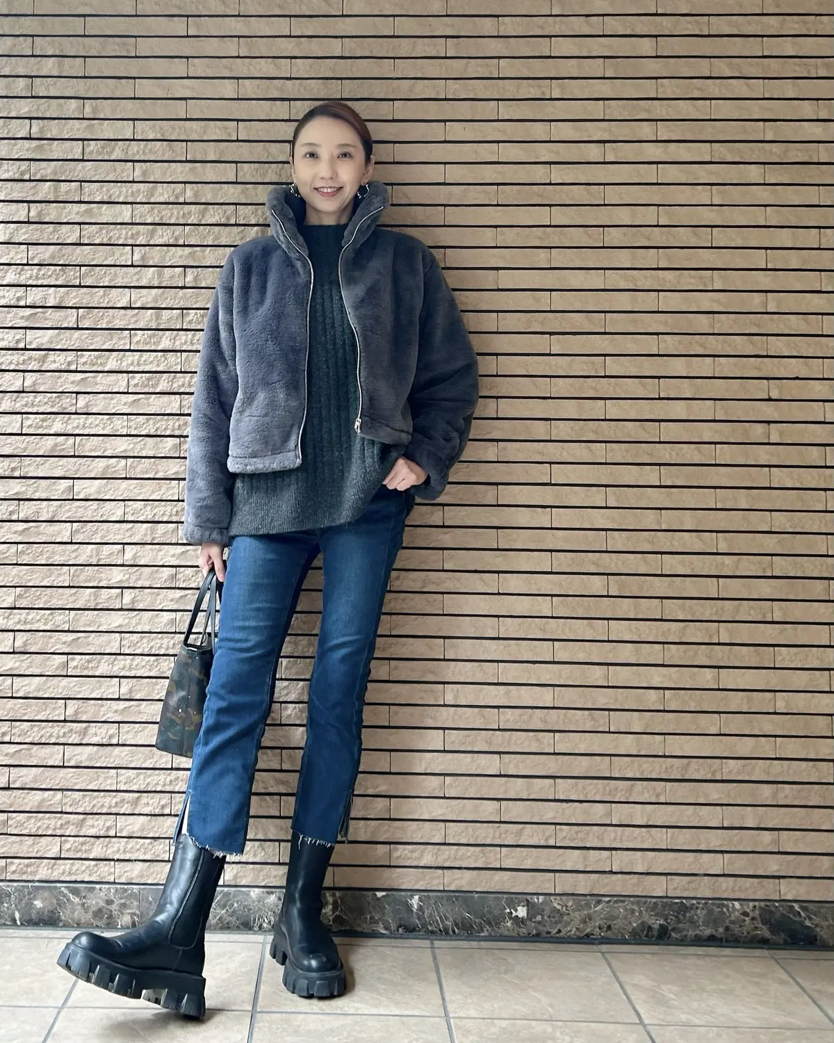 GUあったかブルゾン✨デイリーコーデに大の画像_9