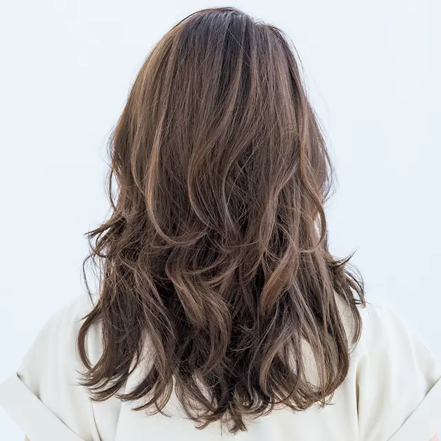 小顔補整ロングのバック