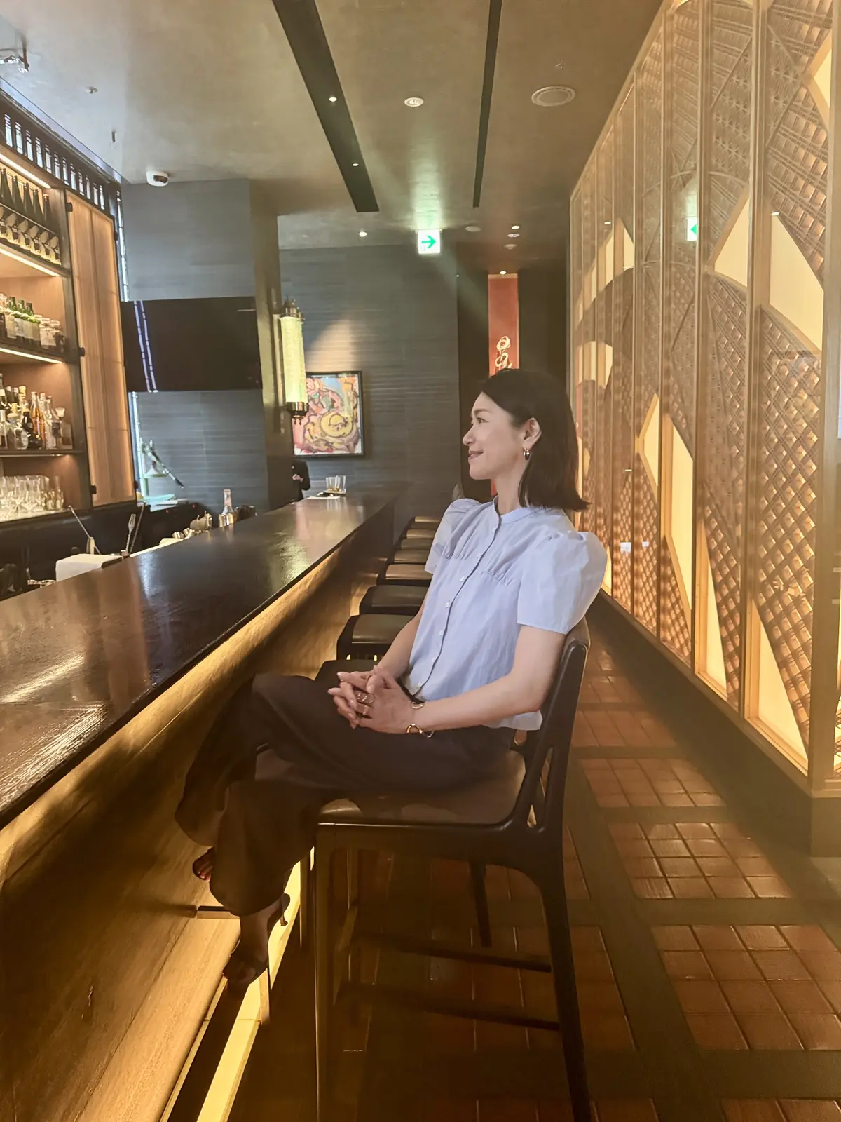 爽やかなライトブルーのシャツでゆっくりラの画像_6