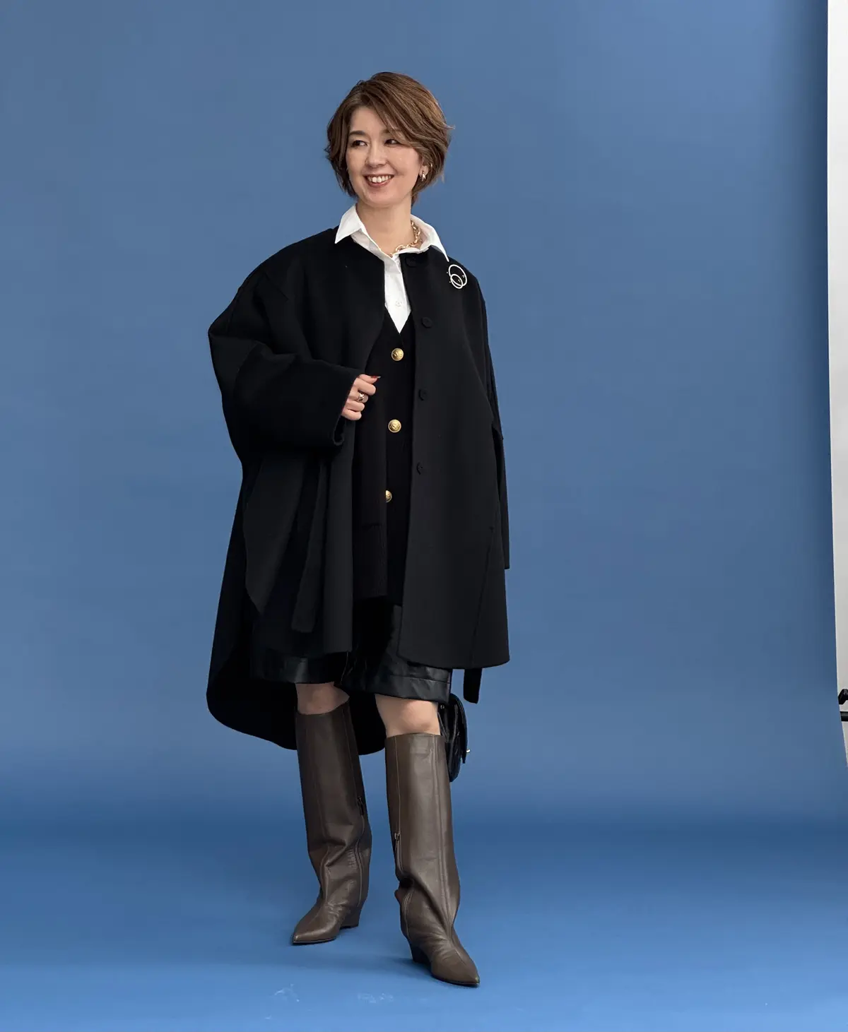 私に珍しいブラックコーデのマイベストスタの画像_2