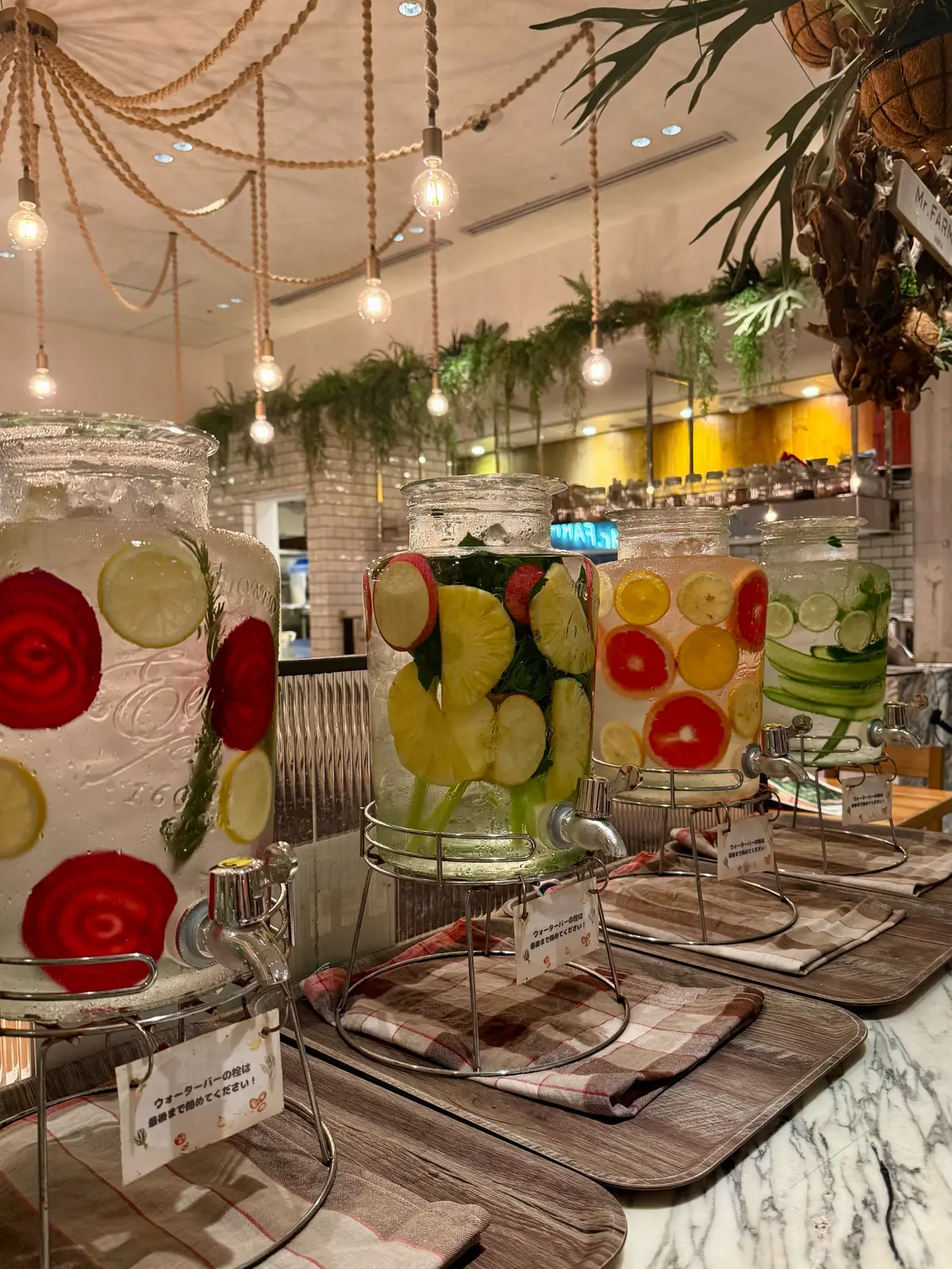 東京ミッドタウン日比谷　フードホール　ミスターファーマー　デトックスウォーター