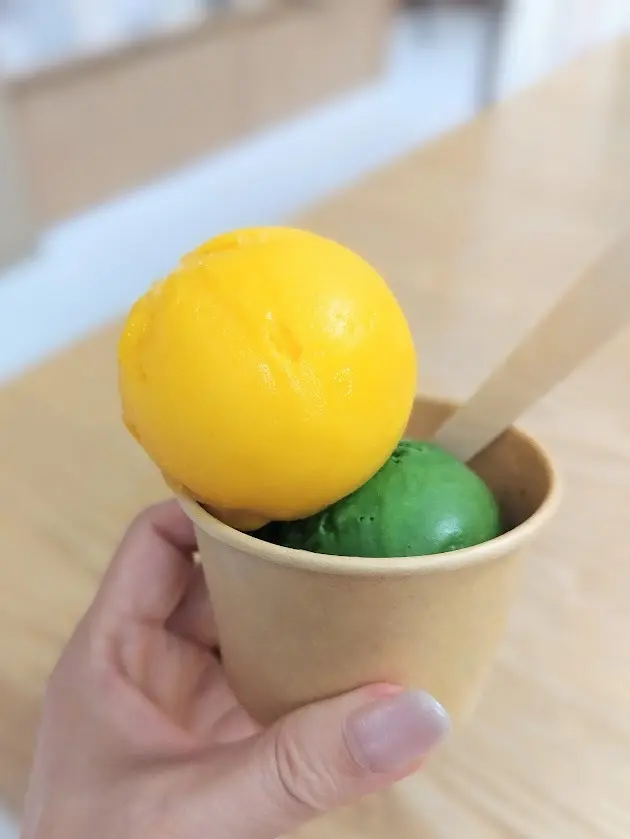 無印良品　アイスも楽しめるコーヒースタンド　抹茶　マンゴー