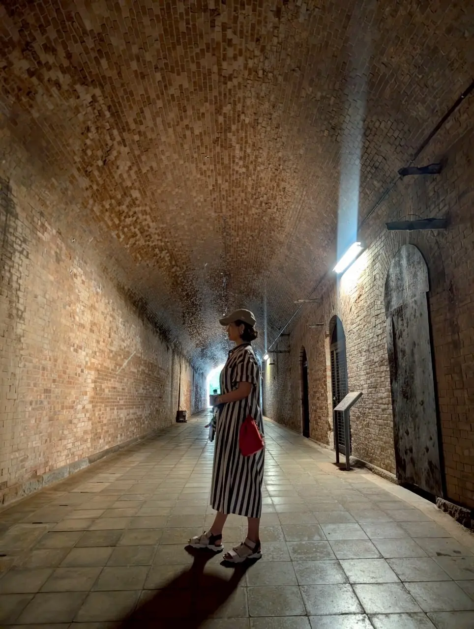 東京湾の無人島　猿島　横須賀　自然島　レンガのトンネル