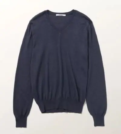 村山佳世子×SLOANE ウールシルクカシミヤVネックニット