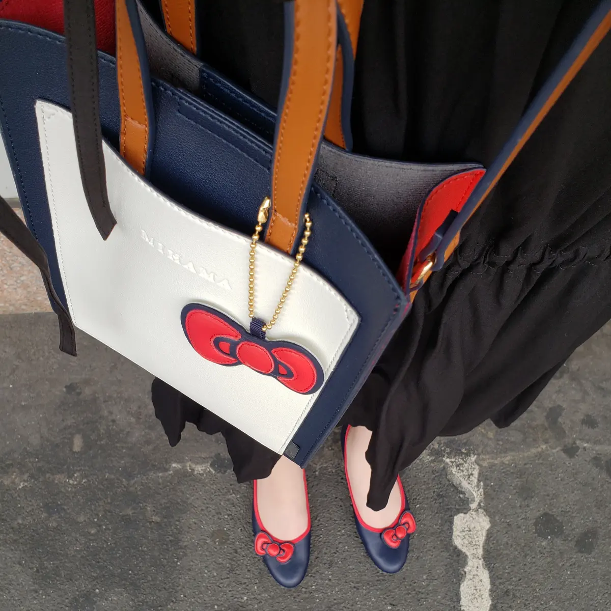 バッグとパンプス