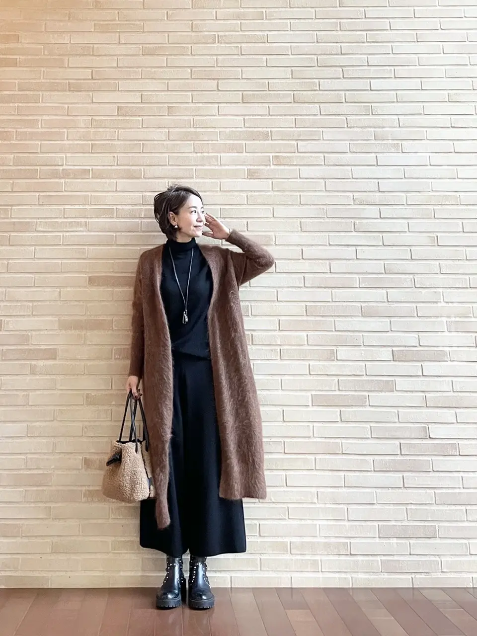 愛してやまないロングニットカーディガンの画像_1