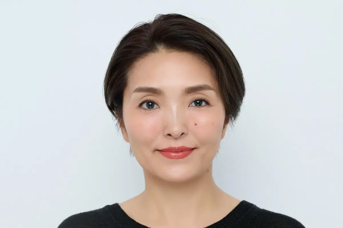 OurAge×Webエクラ　リップカラーを塗った後の顔