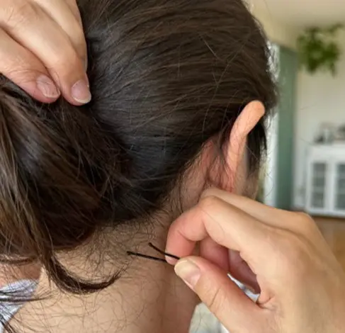 エクラ 華組 松ヶ崎由紀子の帽子をかぶる時のヘアアレンジのやり方3_2