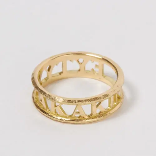 GIGI Inscription ring（EYTYXI AKAKIN）