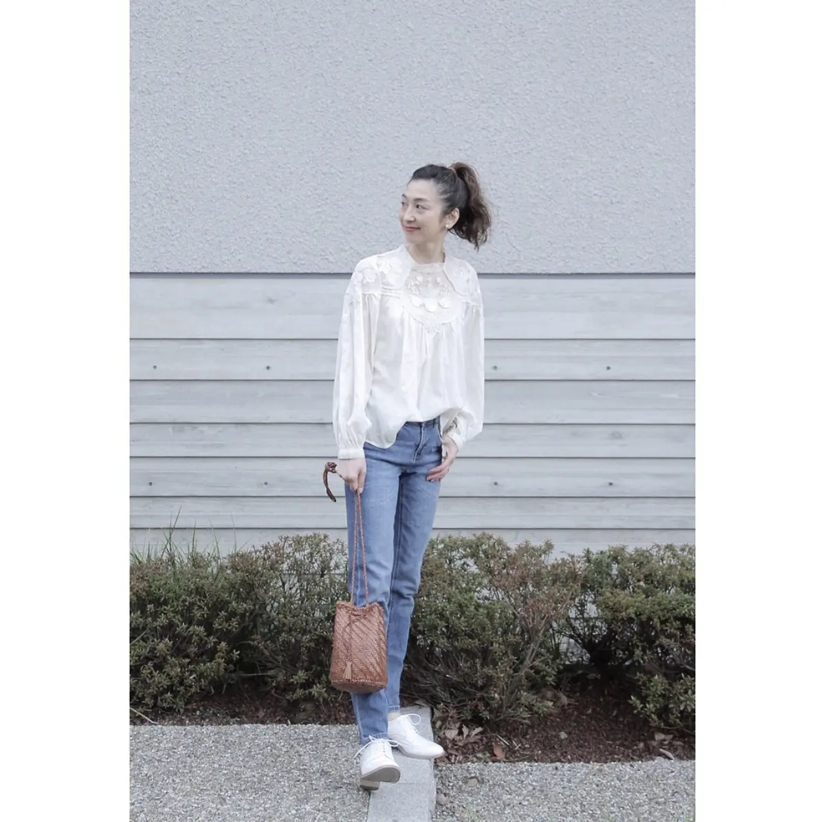 ZARA刺繍レースブラウス＋デニム♡の画像_2