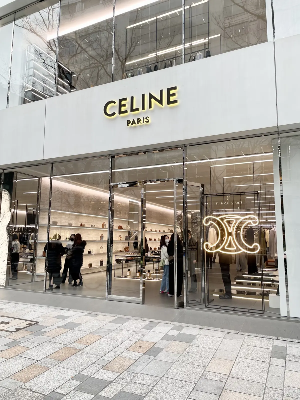 表参道、セリーヌ、CELINE、外観、入り口、お散歩、ウィンドウショッピング。