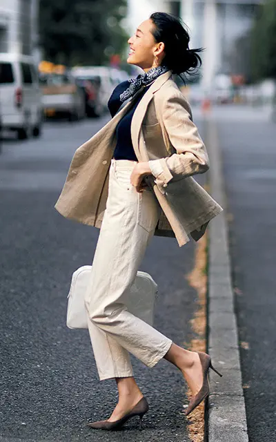 軽やかに女らしく！ 柔らか色のリネンジャの画像_1