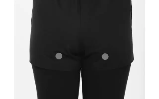 丸で示したのが座骨の位置