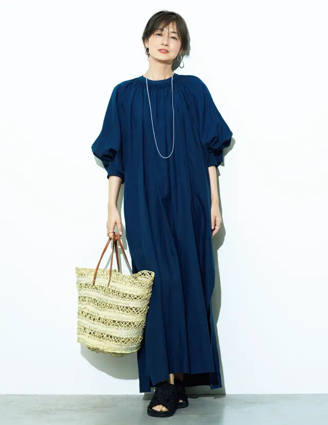 【50代からのファッション新名品】シンプルに着るだけで決まるリネンドレス