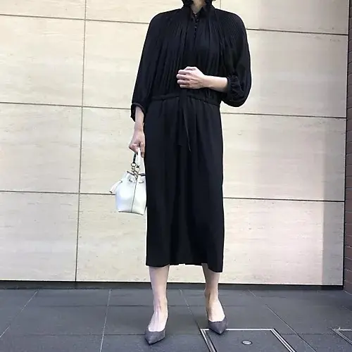 【50代 ワンピース】秋ワンピースで大人の画像_47