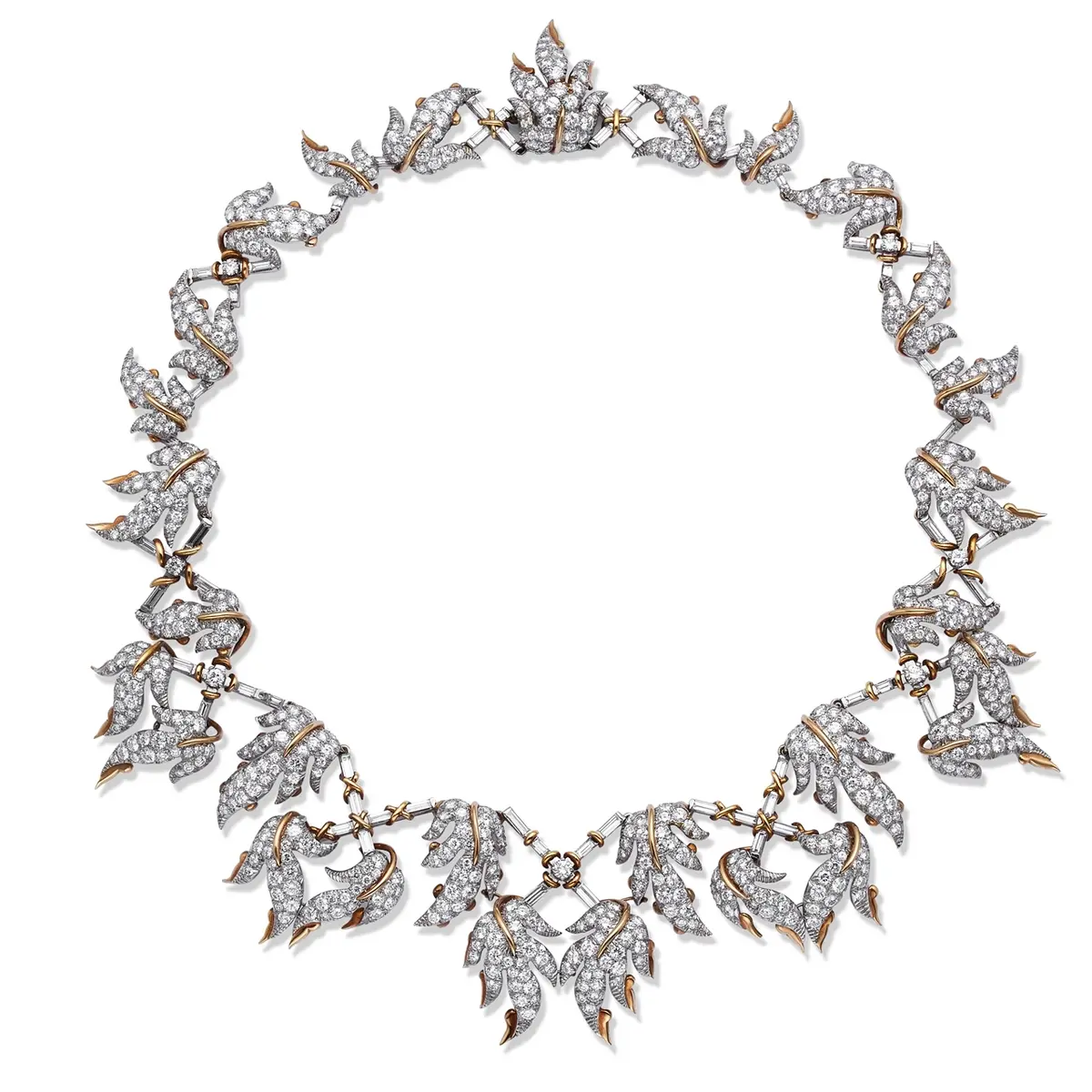 ティファニー　トレリスとリーフ  ネックレス