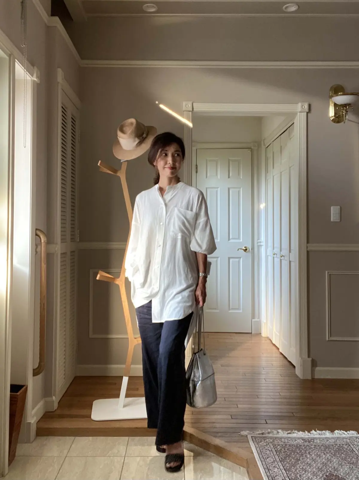 ロングシャツ×ワイドパンツでゆるふわ⭐︎の画像_2