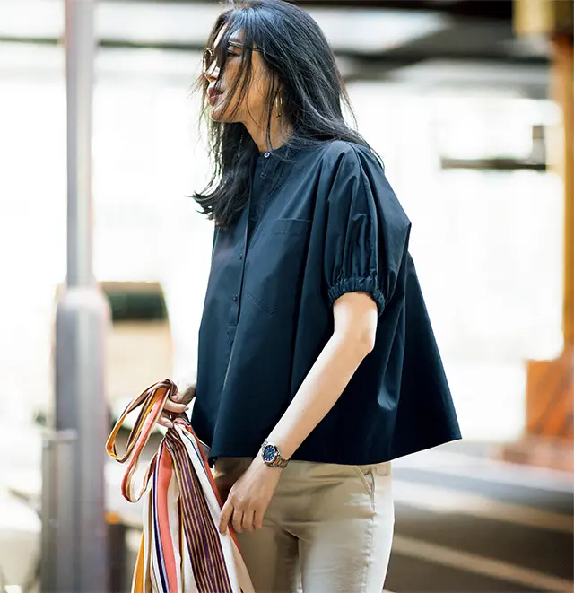 【Shirt style 02】カジュアルでも、どこかに品格が。余裕のあるそんなムードが素敵