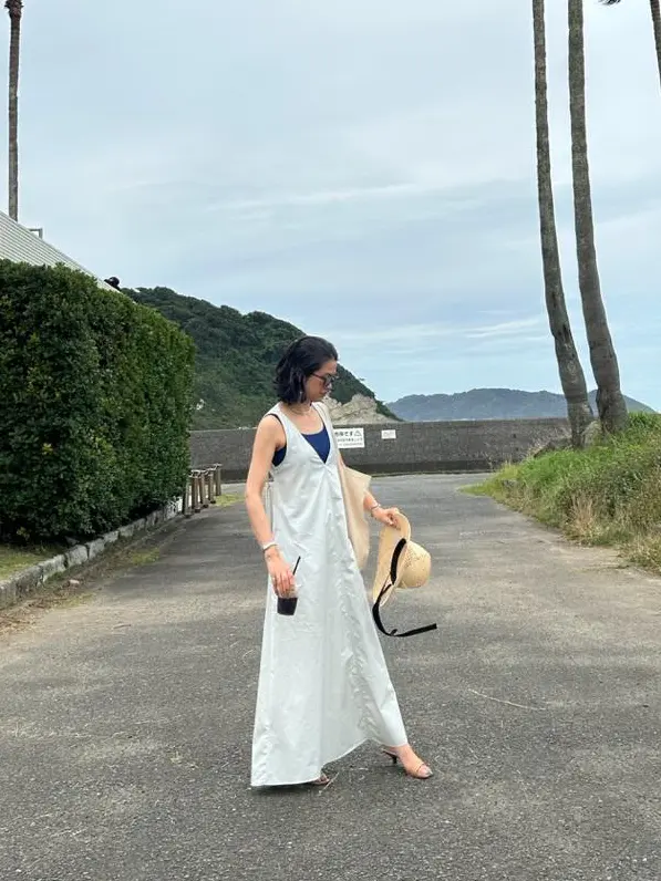 ZARAの夏ワンピでヘルシーな大人の肌見の画像_2