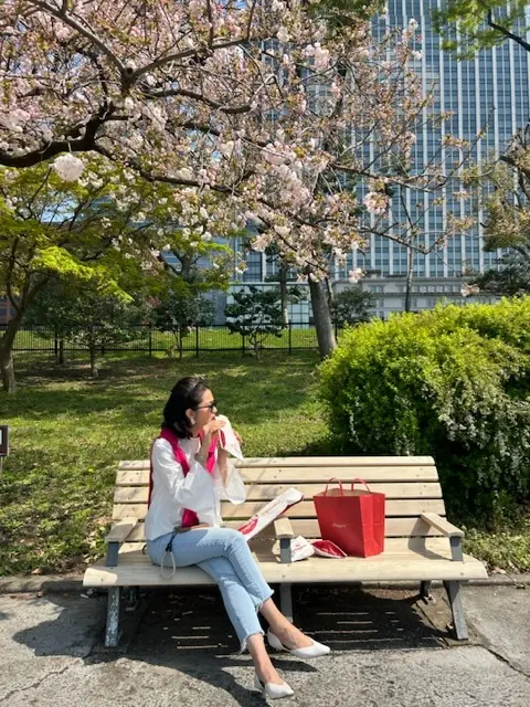 お洒落カフェでランチとお散歩で花見の画像_9