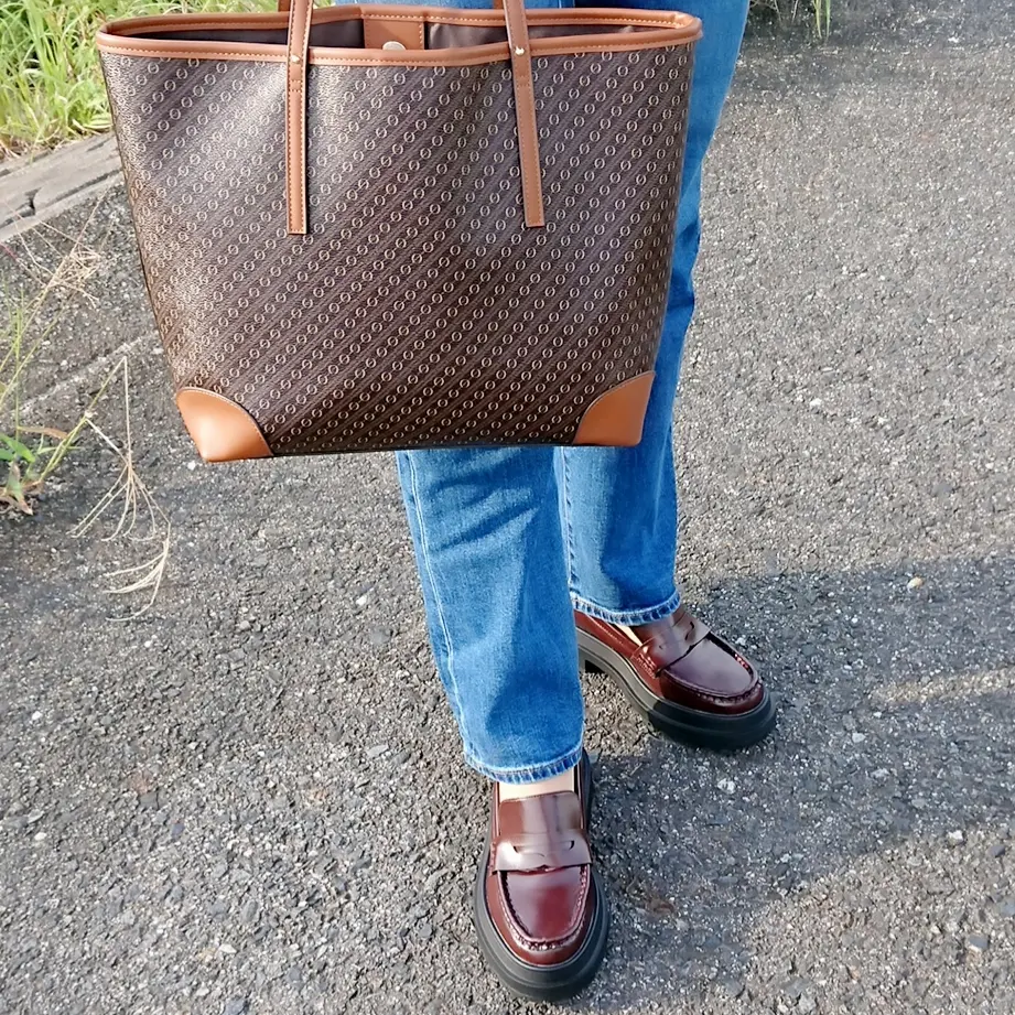 コインローファー   ブラウンバッグ