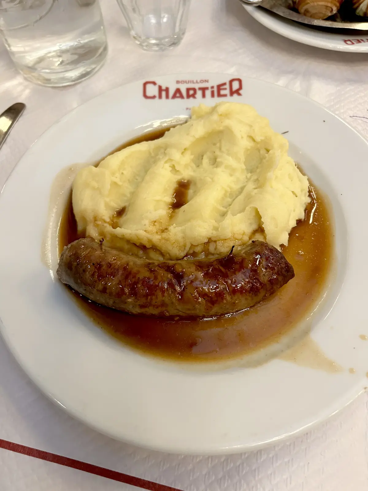 パリ　食べ物　レストラン「Bouillon Chartier （ブイヨン・シャルティエ）メニュー