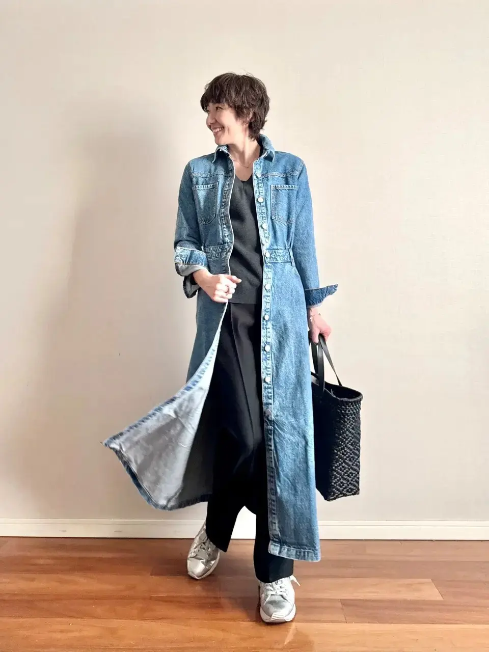 便利なZARAのデニムワンピース♪