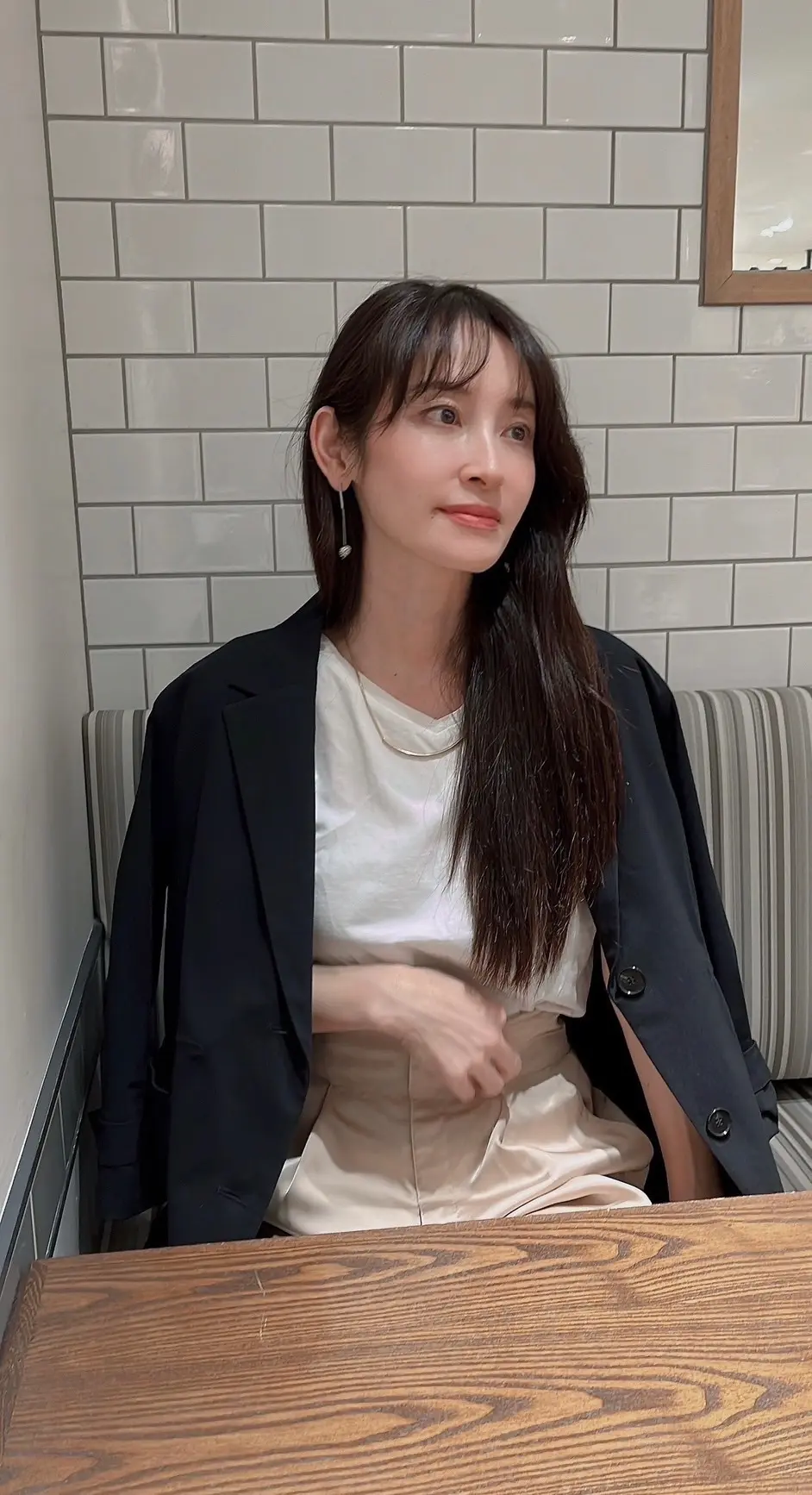 春🌸ジャケットコーデでおいしいスイーツをの画像_5